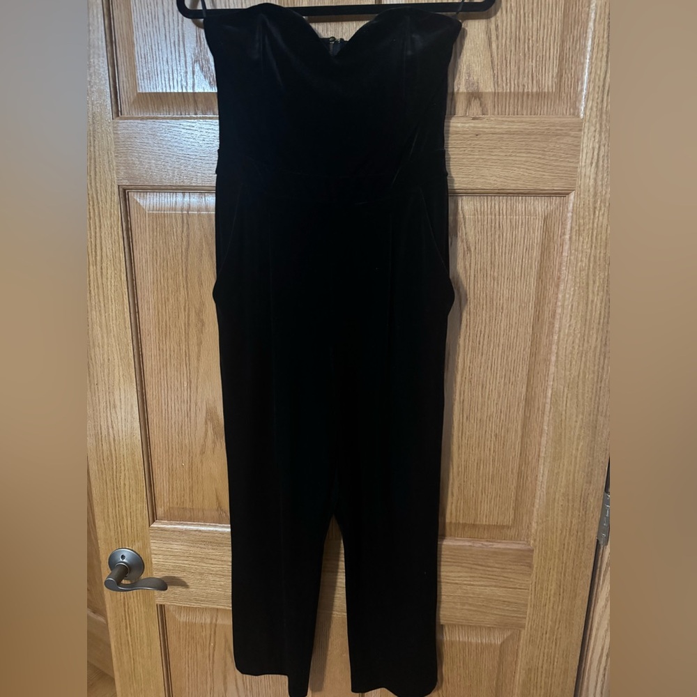 Express Strapless Black Jumpsuit